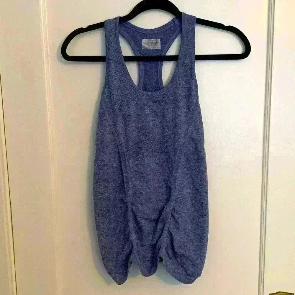 Athleta Fastest Track Racerback Tank Top, Women’s Small, Heathered Blue/Purple